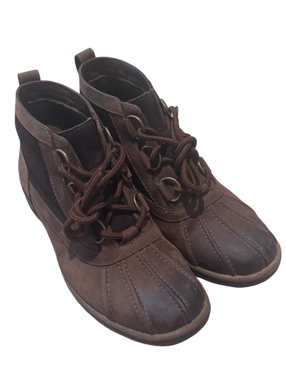 UGG Women's HEATHER Waterproof Duck Boots in Chestnut